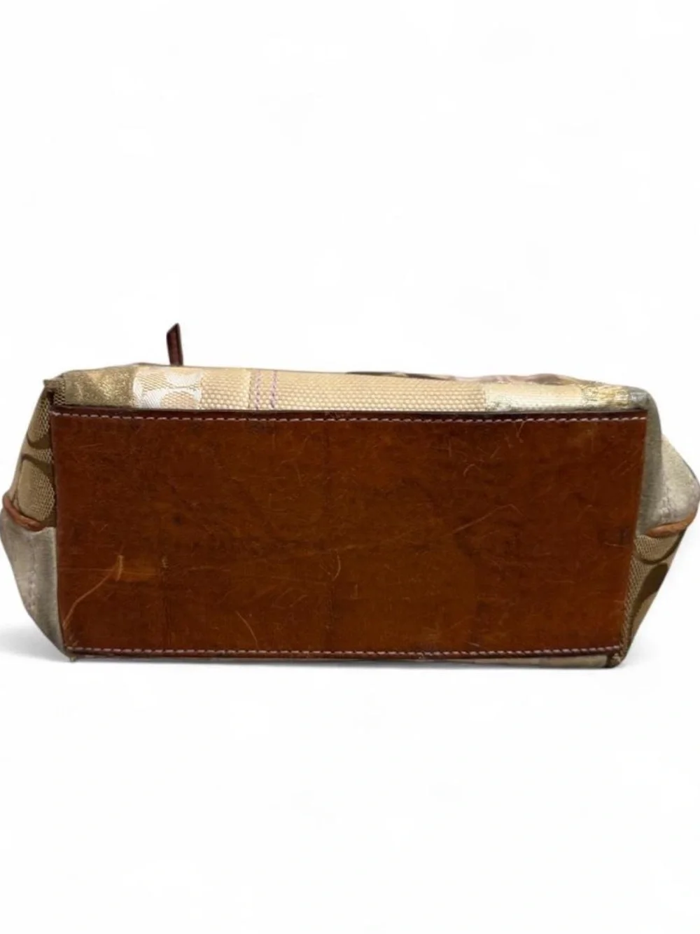 ULTRA RARE! Coach (2006) Holiday Patchwork Signature Baguette Shoulder Bag